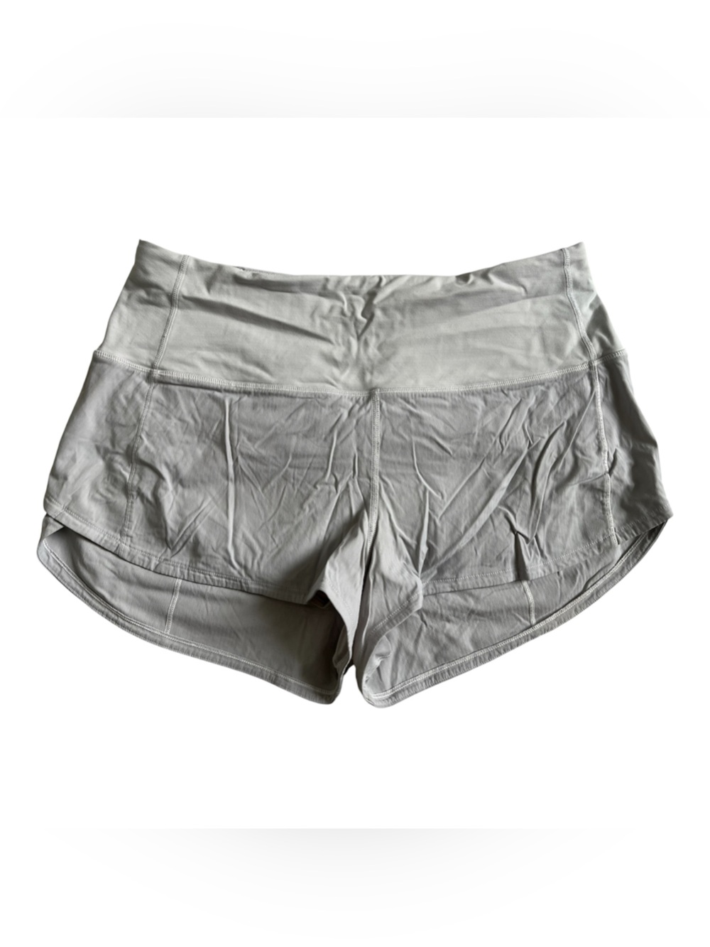 lululemon athletica Light Gray speed up shorts